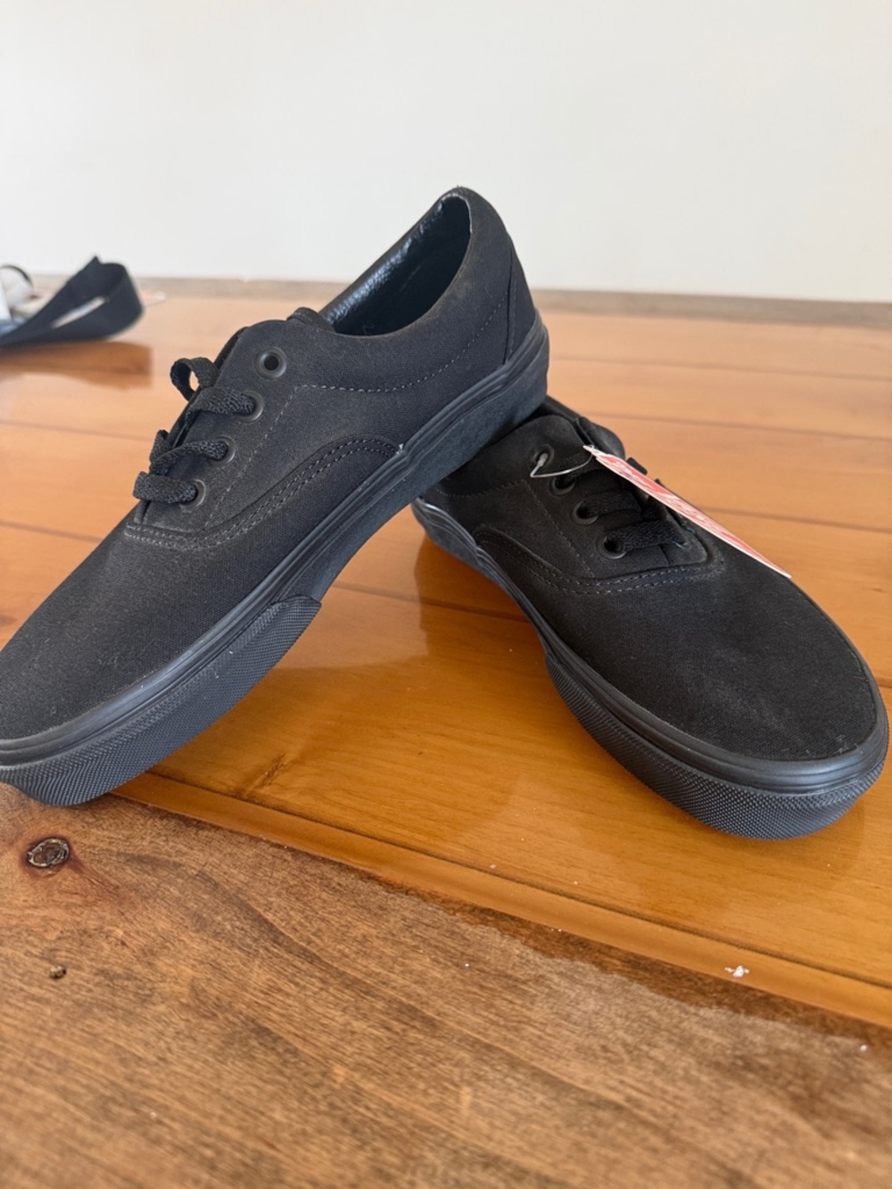 Vans Black Canvas Low-Top Sneakers